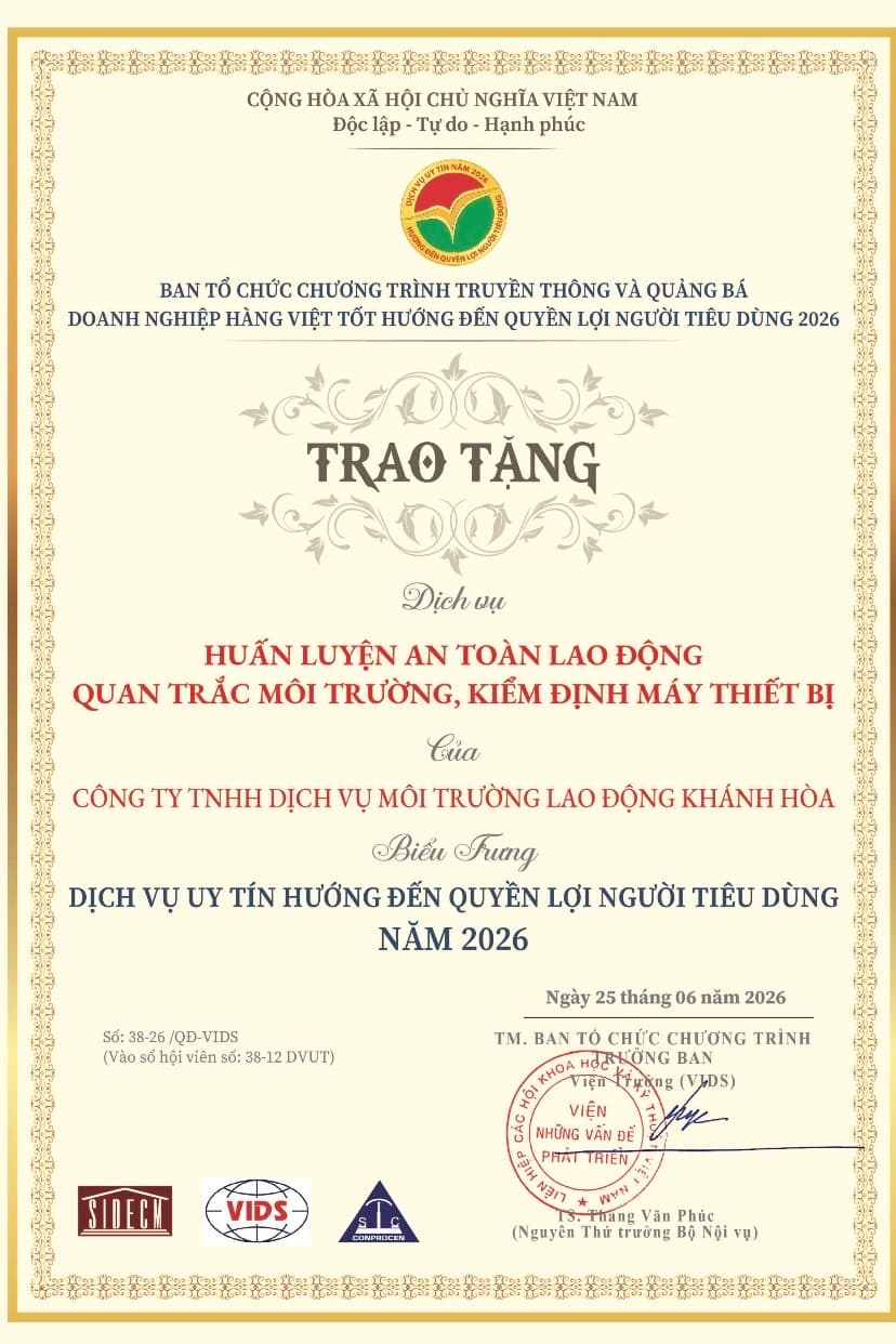 Huấn luyện an toàn và môi trường lao động